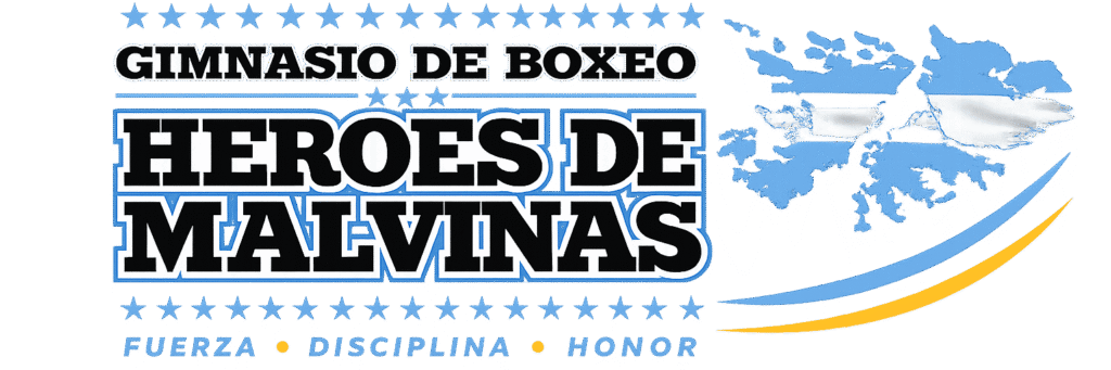 Logo del Gimnasio de boxeo Heroes de Malvinas